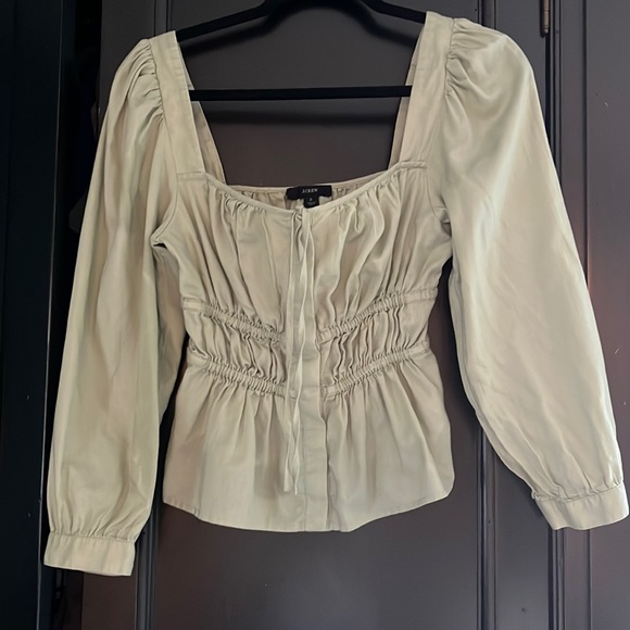 JCrew Mint corset blouse - Picture 2 of 4